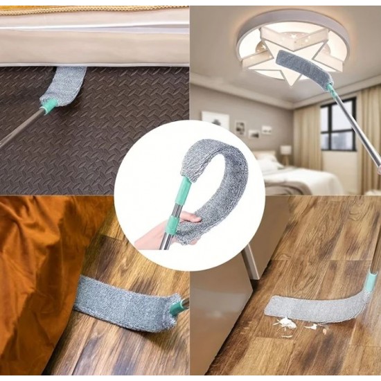 Večfunkcijska metla Dust Pro Active – ergonomska metla z mikrofliz ščetinami za učinkovito odstranjevanje prahu iz kotov in tal