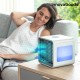 Mini prijenosni isparavajući klima uređaj s LED Freezy Cube InnovaGoods