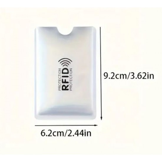 4 x RFID zaščitni aluminijasti etui za kartice