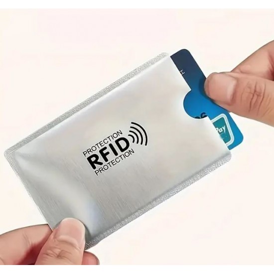 4 x RFID zaščitni aluminijasti etui za kartice
